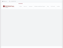 Tablet Screenshot of potentialgroup.com